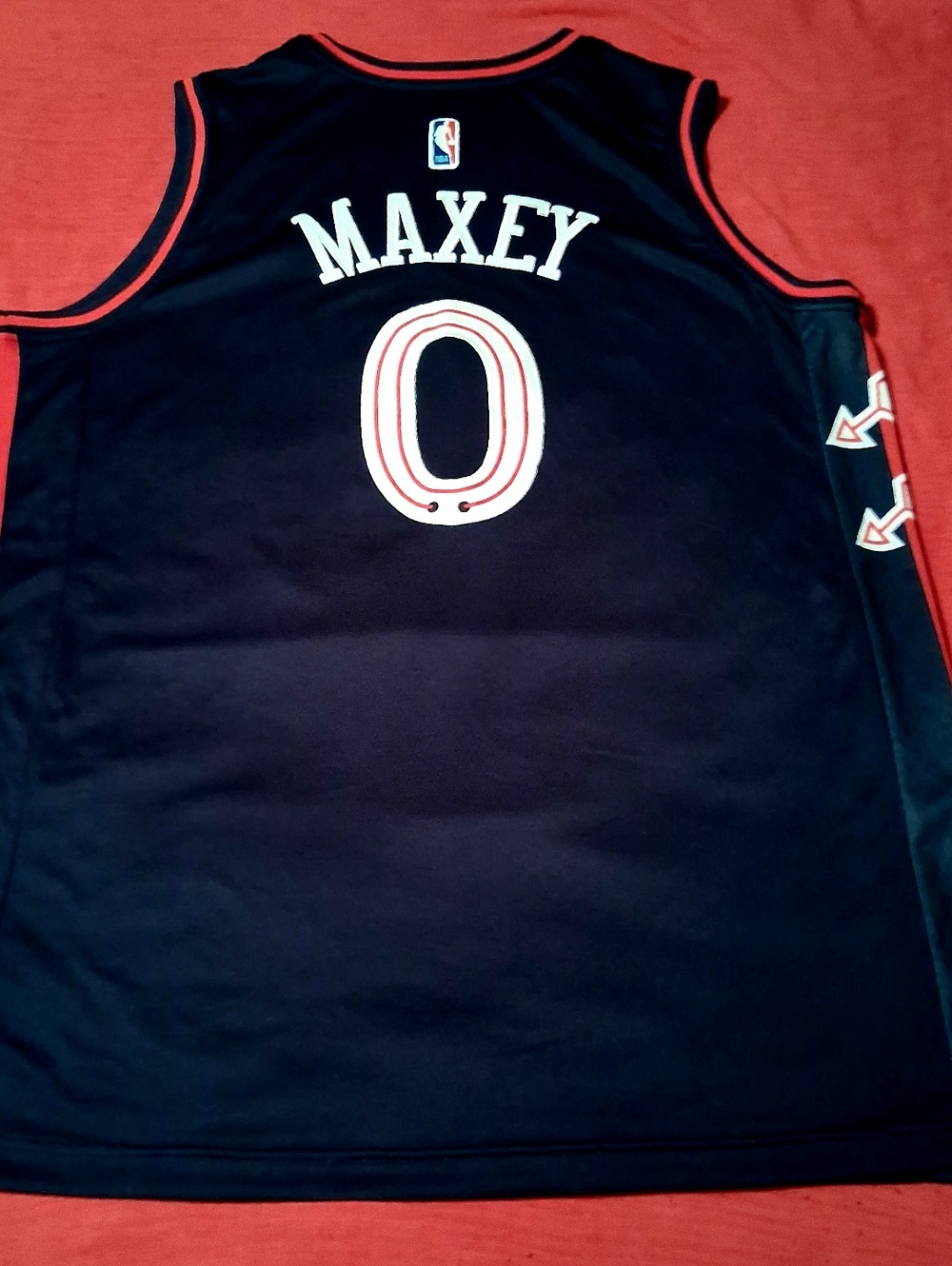 Tyrese Maxey. Nike Philadelphia 76ers 23-24 "City Edition" jersey. Size Xl (54) - Picture 2 of 4